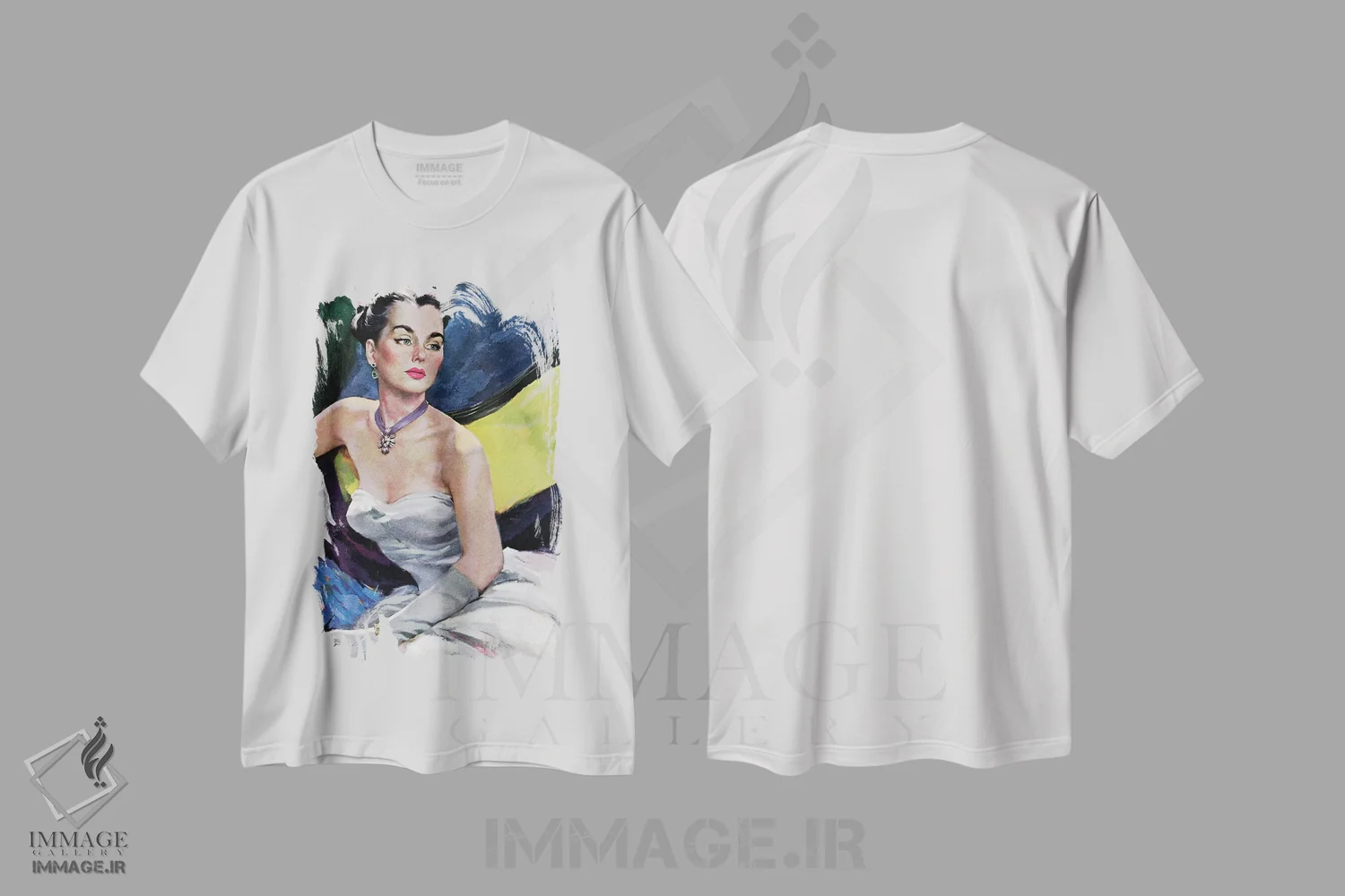 تیشرت سفید طرح دار نجات در جزیره، دکور آمریکایی اثر کن رایلی | immage.ir