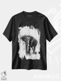 تیشرت مشکی طرح دار فیل سیاه و سفید، تزئینی اثر کورنل ولاد | فروشگاه ایماژ