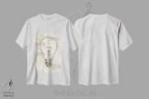 تیشرت سفید طرح دار لامپ، تزئینی اثر کورنل ولاد | فروشگاه ایماژ