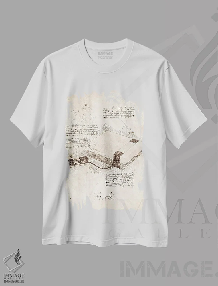 تیشرت سفید طرح دار مجموعه کنسول NES، تزئینی اثر کورنل ولاد | فروشگاه ایماژ