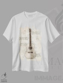 تیشرت سفید طرح دار گیتار، تزئینی اثر کورنل ولاد | immage.ir