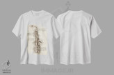 تیشرت سفید طرح دار ساکسوفون، تزئینی اثر کورنل ولاد | فروشگاه ایماژ