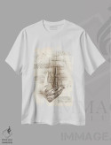 تیشرت سفید طرح دار کشتی بادبانی قدیمی بارک، تزئینی اثر کورنل ولاد | immage.ir
