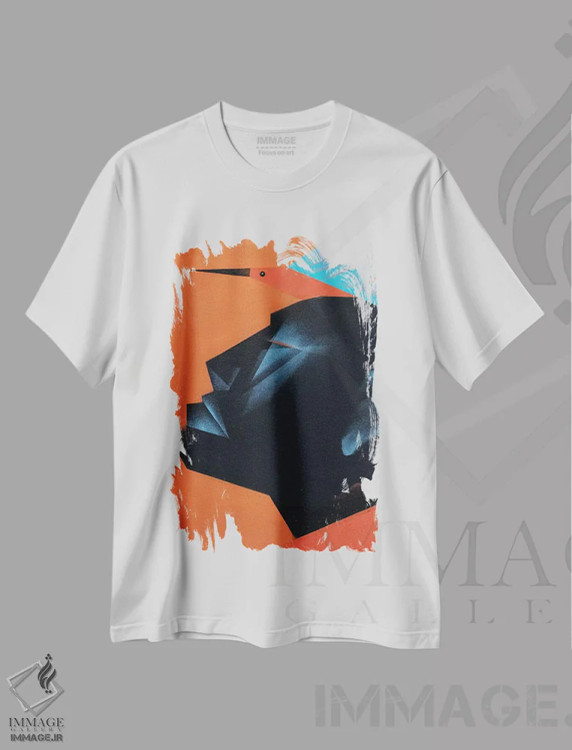 تیشرت سفید طرح دار کابکا III، هنر آمریکایی آفریقایی تبار اثر وی کالونتو | فروشگاه ایماژ