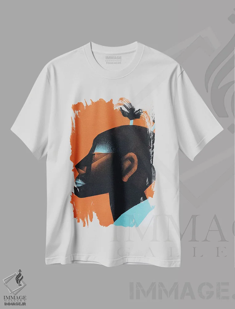 تیشرت سفید طرح دار کابکا II، هنر آمریکایی آفریقایی تبار اثر وی کالونتو | immage.ir