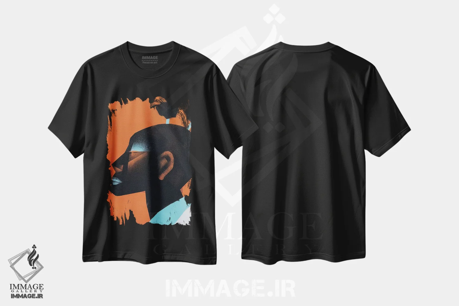 تیشرت مشکی طرح دار کابکا II، هنر آمریکایی آفریقایی تبار اثر وی کالونتو | فروشگاه ایماژ