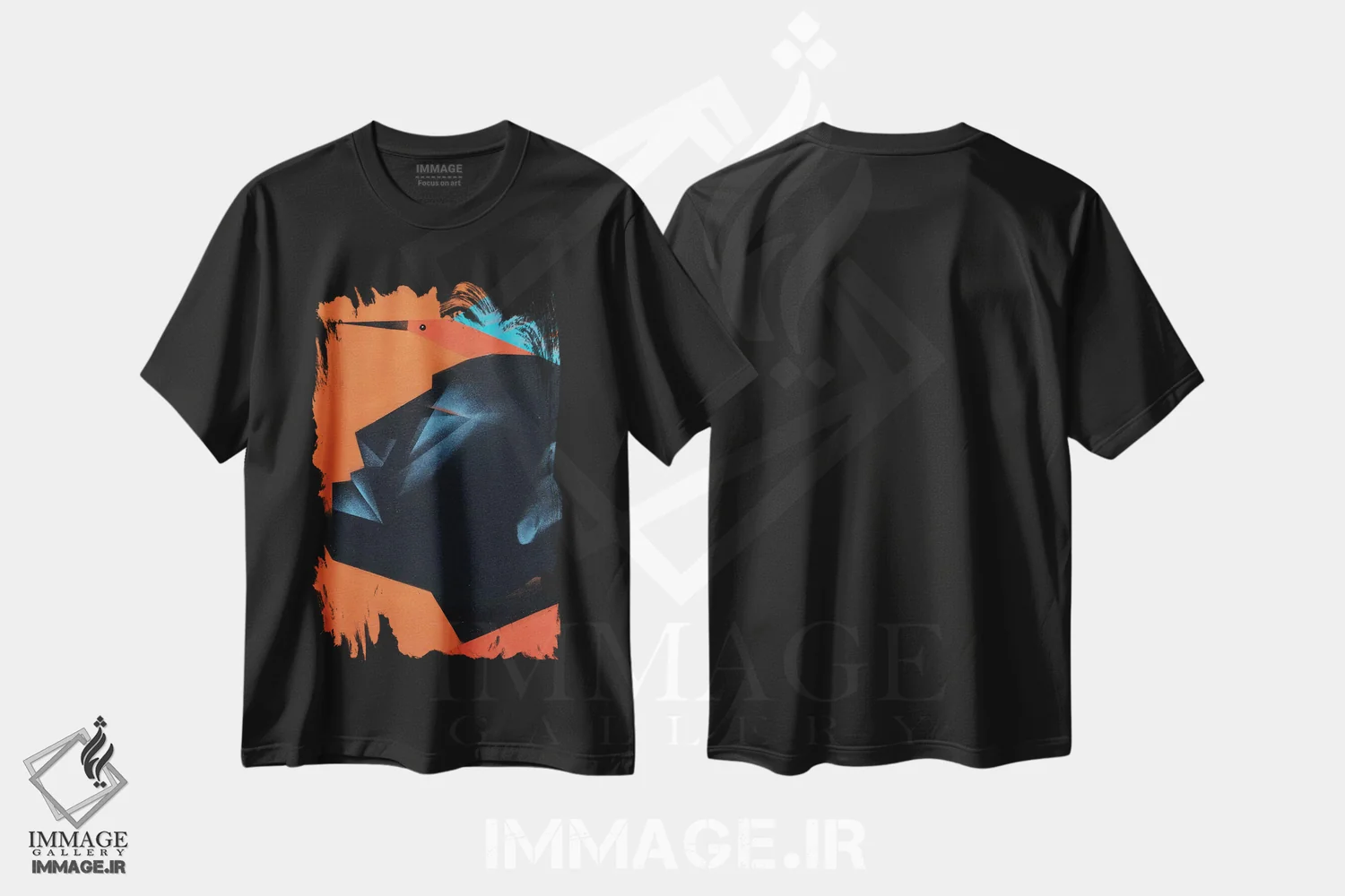 تیشرت مشکی طرح دار کابکا III، هنر آمریکایی آفریقایی تبار اثر وی کالونتو | immage.ir