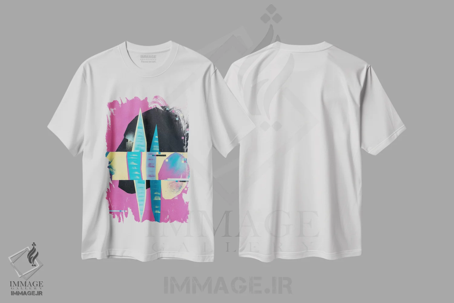 تیشرت سفید طرح دار حال آینده II، هنر آمریکایی آفریقایی تبار اثر وی کالونتو | immage.ir