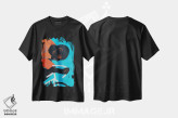 تیشرت مشکی طرح دار میجر I، هنر آمریکایی آفریقایی تبار اثر وی کالونتو | immage.ir