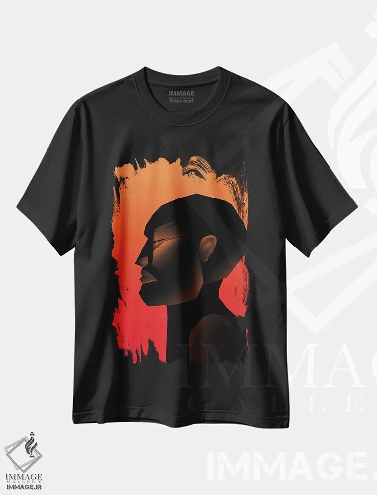 تیشرت مشکی طرح دار خشک II، هنر آمریکایی آفریقایی تبار اثر وی کالونتو | فروشگاه ایماژ