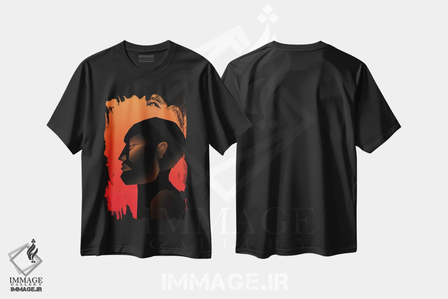 تیشرت مشکی طرح دار خشک II، هنر آمریکایی آفریقایی تبار اثر وی کالونتو | فروشگاه ایماژ