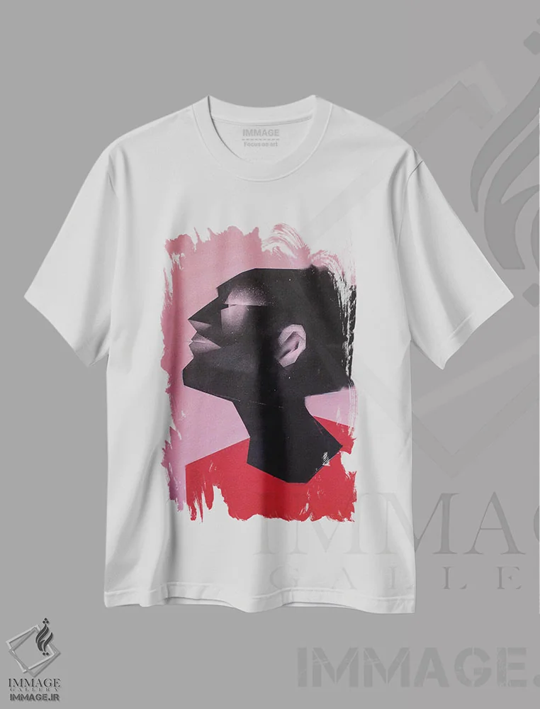 تیشرت سفید طرح دار باد تازه، هنر آمریکایی آفریقایی تبار اثر وی کالونتو | فروشگاه ایماژ