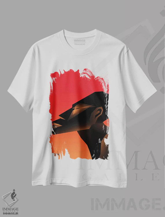 تیشرت سفید طرح دار خشک IV، هنر آمریکایی آفریقایی تبار اثر وی کالونتو | immage.ir