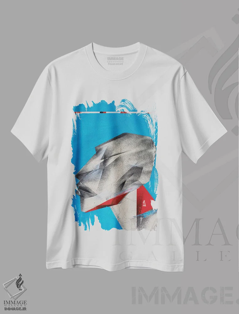 تیشرت سفید طرح دار طرح I، هنر آمریکایی آفریقایی تبار اثر وی کالونتو | فروشگاه ایماژ