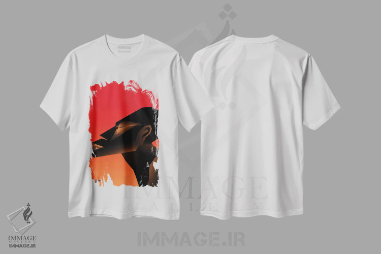 تیشرت سفید طرح دار خشک IV، هنر آمریکایی آفریقایی تبار اثر وی کالونتو | immage.ir