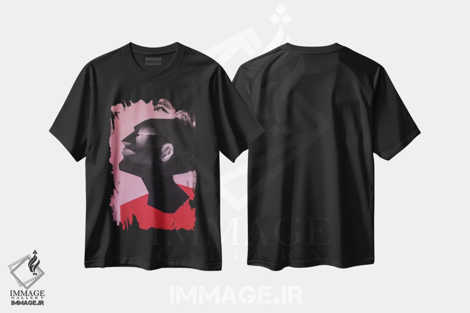 تیشرت مشکی طرح دار باد تازه، هنر آمریکایی آفریقایی تبار اثر وی کالونتو | immage.ir