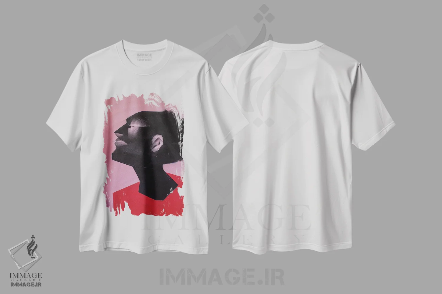 تیشرت سفید طرح دار باد تازه، هنر آمریکایی آفریقایی تبار اثر وی کالونتو | فروشگاه ایماژ