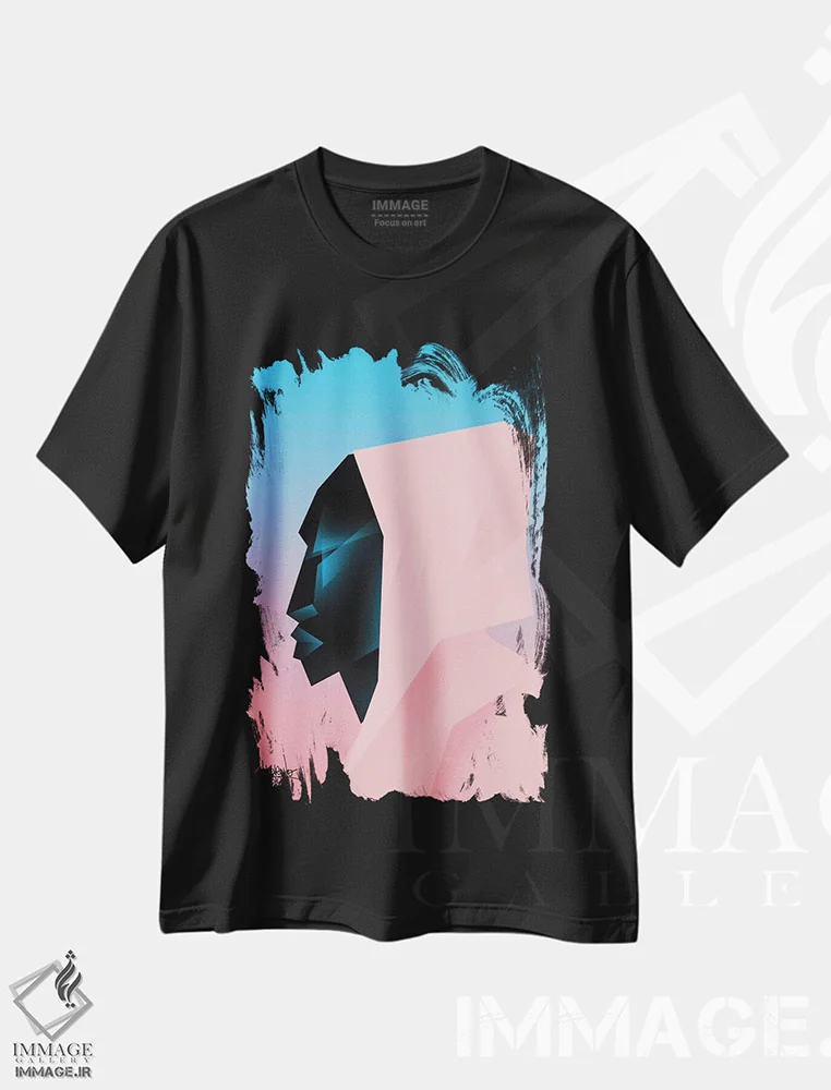 تیشرت مشکی طرح دار فضا همان مکان است II، هنر آمریکایی آفریقایی تبار اثر وی کالونتو | immage.ir
