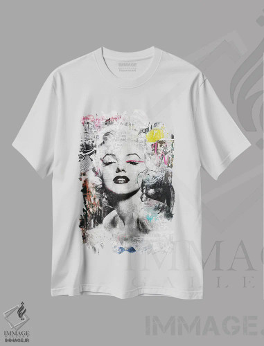 تیشرت سفید طرح دار داستان روی جلد V، تزئینی اثر کارولین وندلین | فروشگاه ایماژ