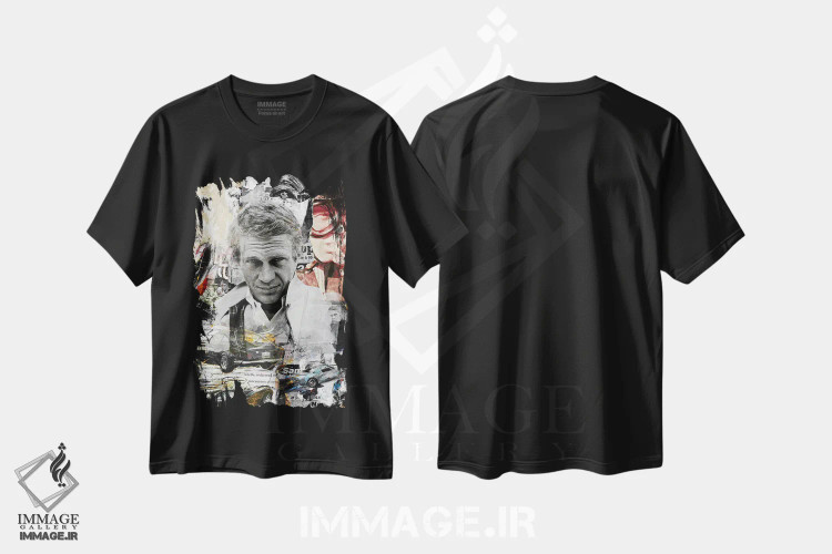 تیشرت مشکی طرح دار مک کویین، هنر فاخر معاصر اثر کارولین وندلین | immage.ir