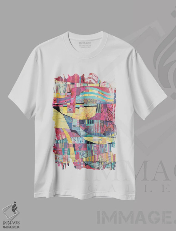 تیشرت سفید طرح دار سیاحت کننده اثر شارلوت ونسلی | فروشگاه ایماژ