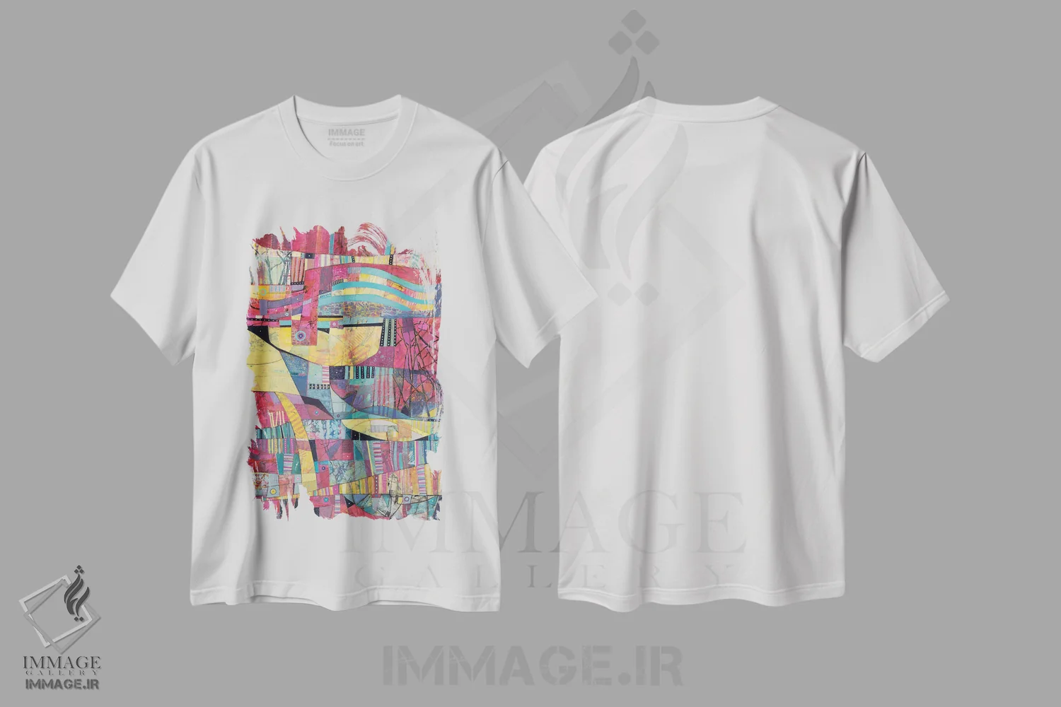 تیشرت سفید طرح دار سیاحت کننده اثر شارلوت ونسلی | فروشگاه ایماژ