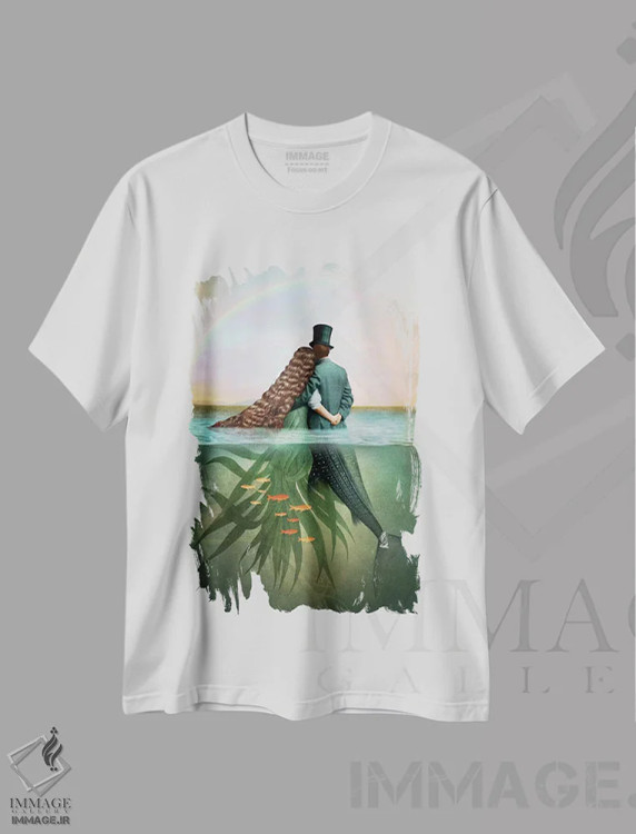 تیشرت سفید طرح دار از جام ها، هنر فاخر معاصر اثر کاترین ولز-استاین | immage.ir