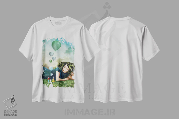 تیشرت سفید طرح دار شش جام، هنر فاخر معاصر اثر کاترین ولز-استاین | immage.ir