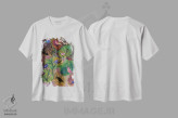 تیشرت سفید طرح دار فراوانی، هنر دیجیتال اثر کلر وست وود | immage.ir