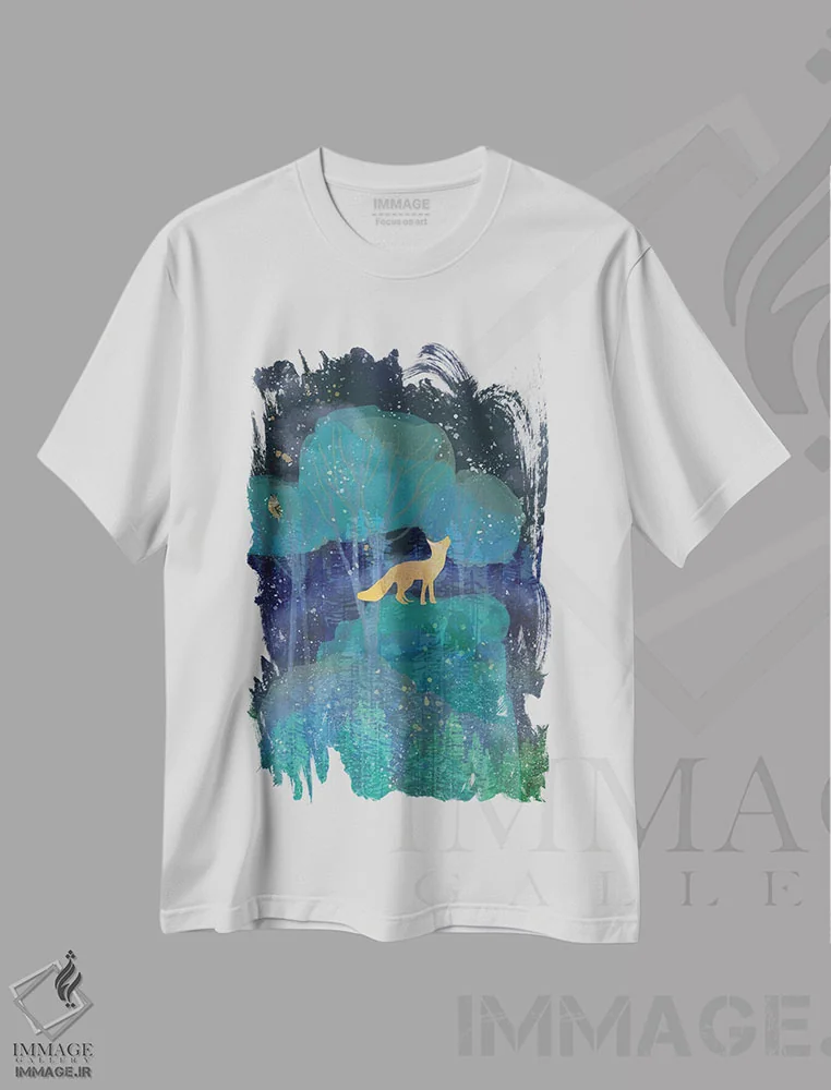 تیشرت سفید طرح دار صدایم را بشنو، هنر دیجیتال اثر کلر وست وود | فروشگاه ایماژ