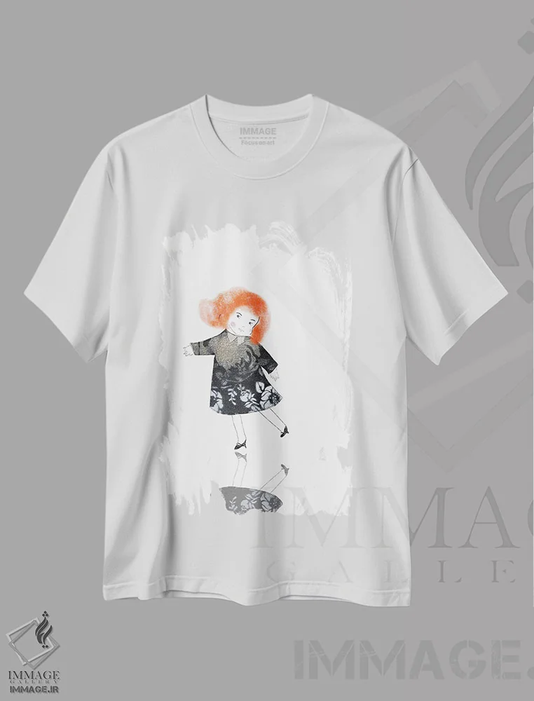 تیشرت سفید طرح دار لباس جدید، هنر دیجیتال اثر کلر وست وود | immage.ir