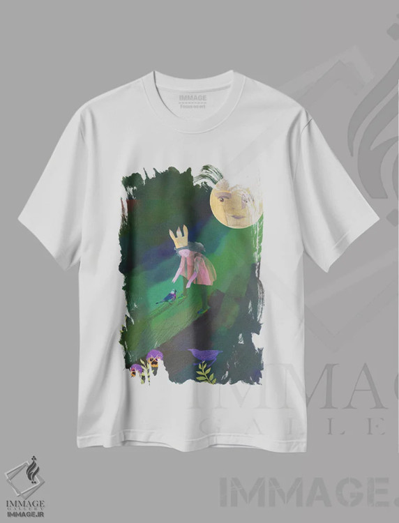 تیشرت سفید طرح دار بازی، هنر دیجیتال اثر کلر وست وود | immage.ir