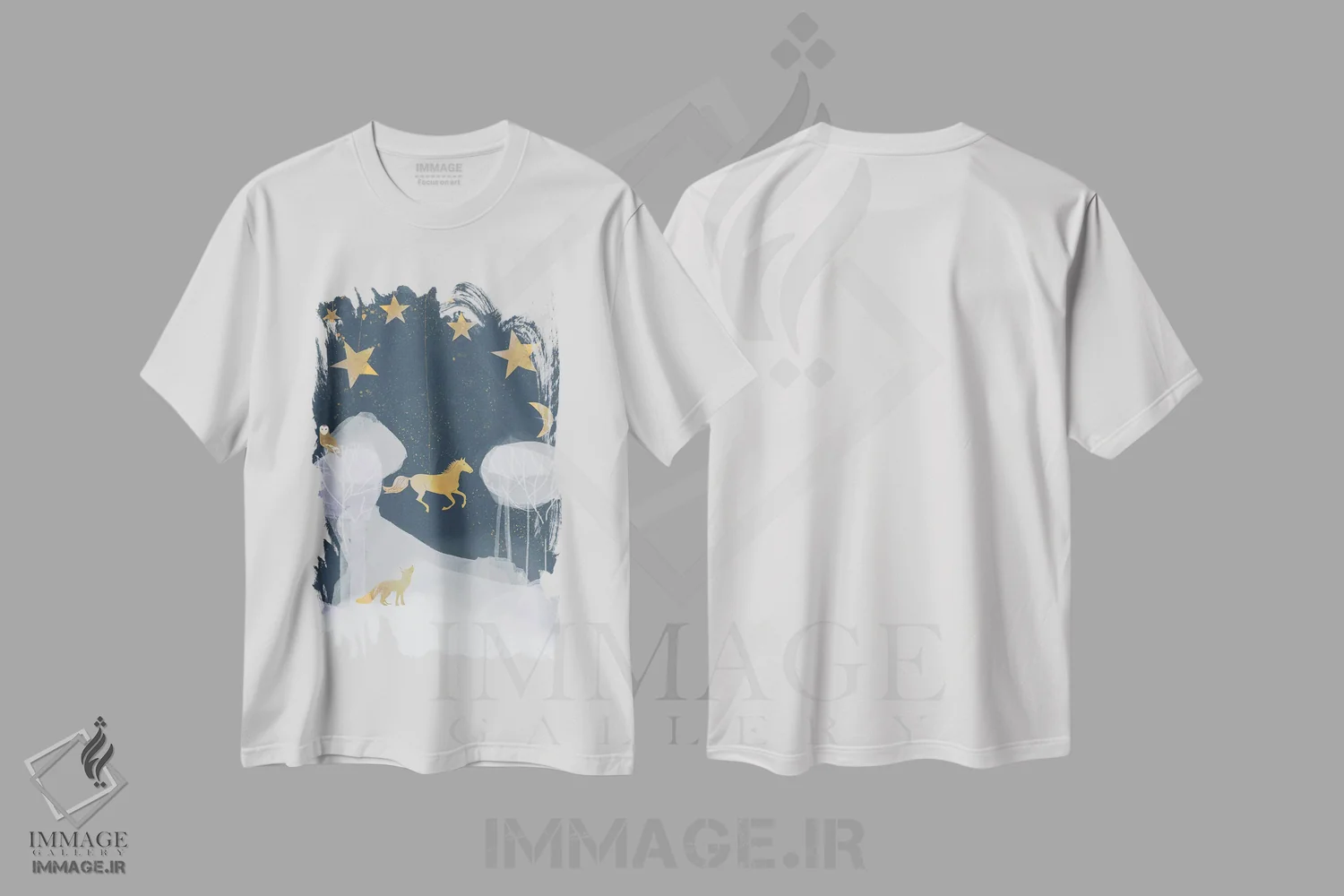 تیشرت سفید طرح دار عروسک خیمه شب بازی، هنر دیجیتال اثر کلر وست وود | immage.ir