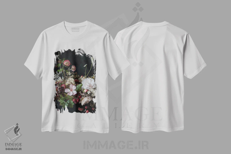 تیشرت سفید طرح دار رزهای اکتبر، مدیوم اثر کورنلیا وبر | immage.ir