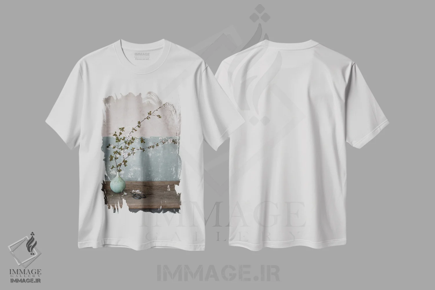 تیشرت سفید طرح دار آلوچه زرد، مدیوم اثر کورنلیا وبر | immage.ir