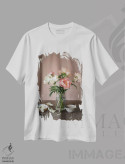 تیشرت سفید طرح دار گل صدتومانی کورال چارم، مدیوم اثر کورنلیا وبر | immage.ir