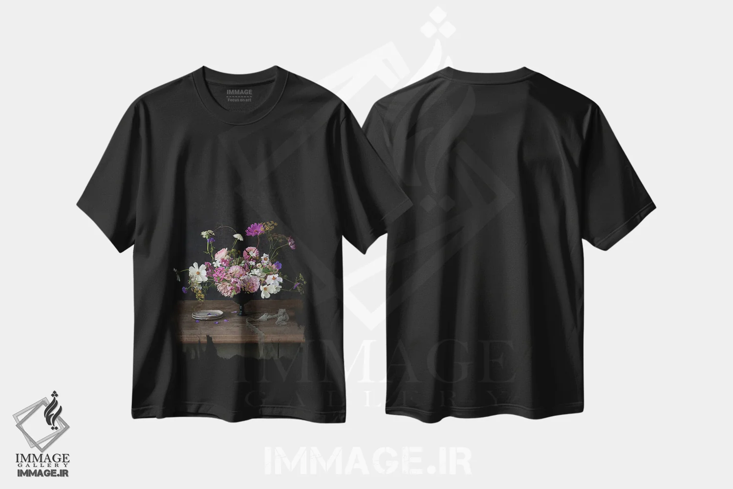 تیشرت مشکی طرح دار جام سیاه، مدیوم اثر کورنلیا وبر | immage.ir