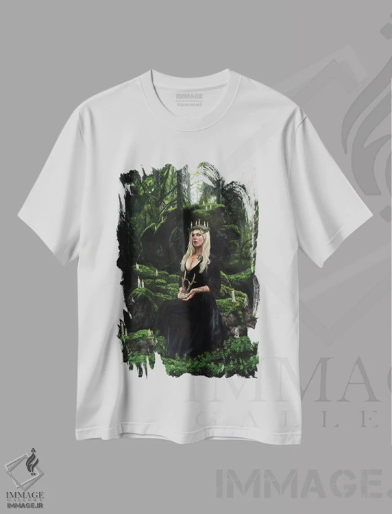 تیشرت سفید طرح دار اولودوتِرن، دکوراسیون جایگزین اثر کریستینا ریج وی | immage.ir