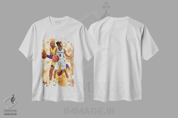 تیشرت سفید طرح دار کوبی ضربدر جی جی، هنر آمریکایی آفریقایی تبار اثر کریکس توور ادوین | فروشگاه ایماژ