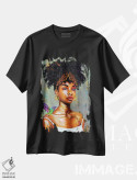 تیشرت مشکی طرح دار مونا، هنر آمریکایی آفریقایی تبار اثر کریکس توور ادوین | immage.ir