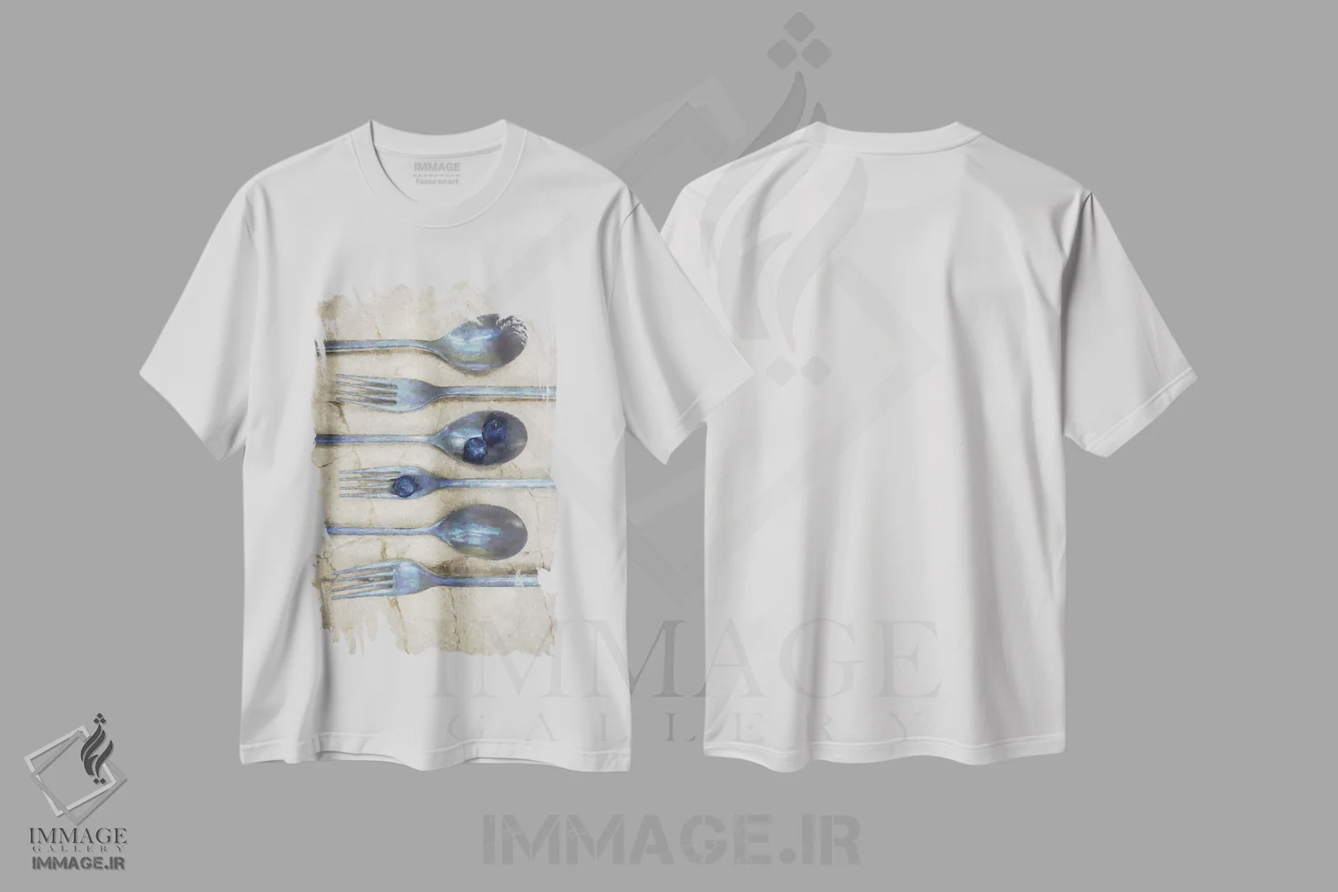 تیشرت سفید طرح دار آشپزی ۱، هنر دیجیتال اثر سینتیا دکر | immage.ir