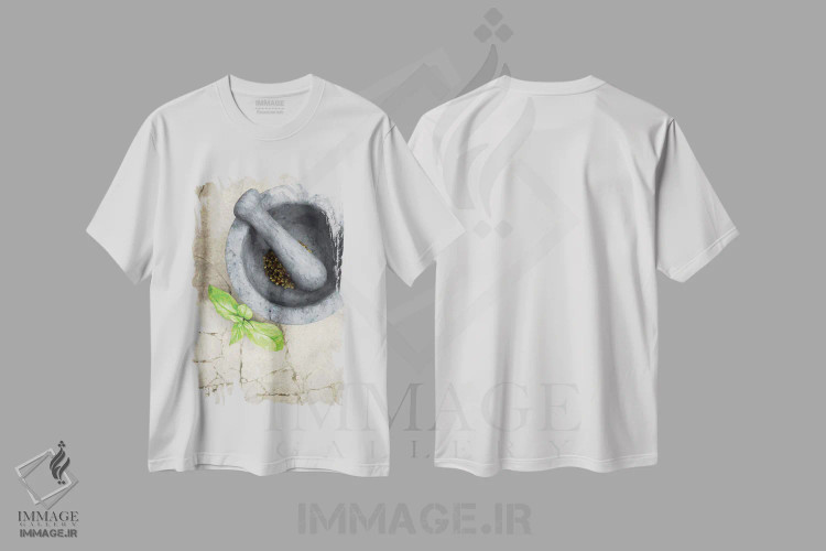 تیشرت سفید طرح دار آشپزی ۳، هنر دیجیتال اثر سینتیا دکر | فروشگاه ایماژ