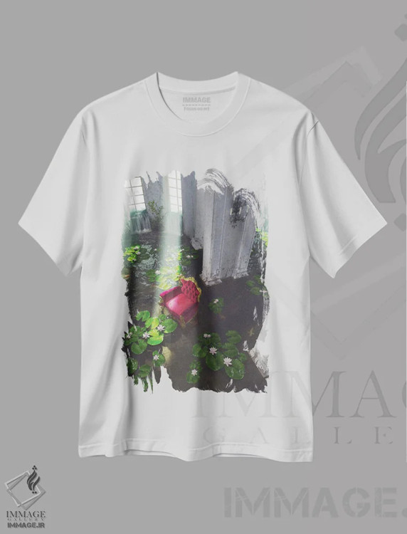 تیشرت سفید طرح دار دوست دارم آنچه با اینجا انجام دادی!، هنر فاخر معاصر اثر سینتیا دکر | فروشگاه ایماژ