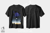 تیشرت مشکی طرح دار طلوع ماه، هنر دیجیتال اثر سینتیا دکر | immage.ir