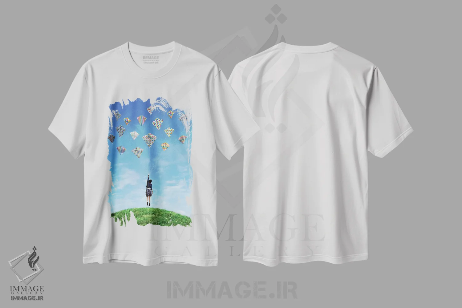 تیشرت سفید طرح دار چندوظیفگی، هنر دیجیتال اثر سینتیا دکر | immage.ir