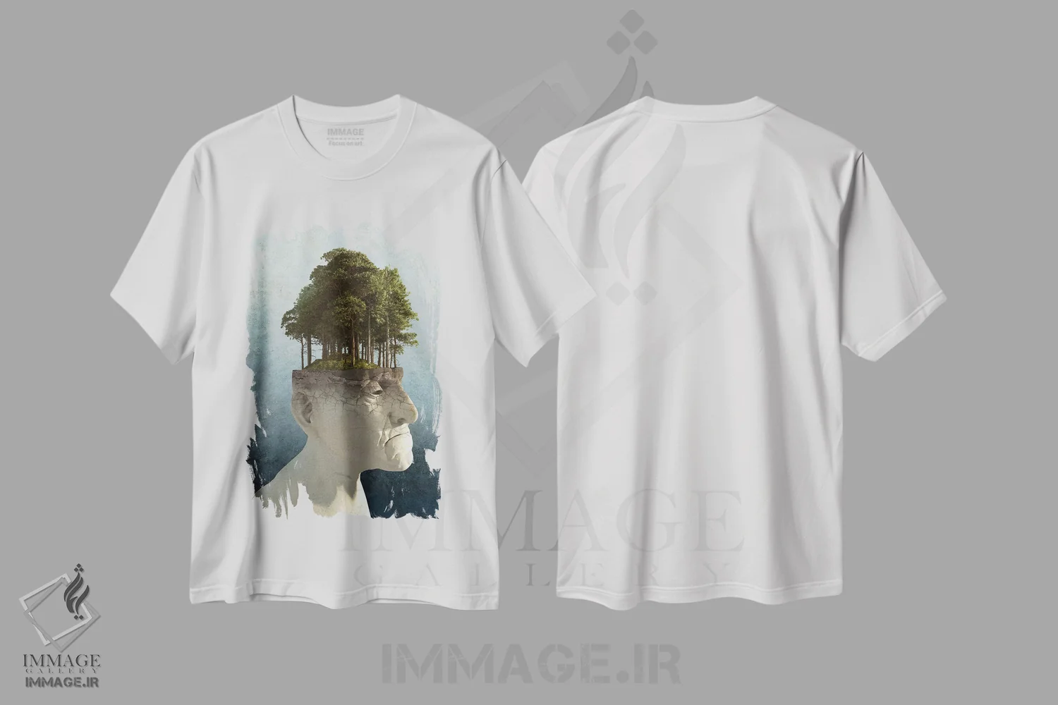 تیشرت سفید طرح دار رشد فردی، هنر دیجیتال اثر سینتیا دکر | immage.ir