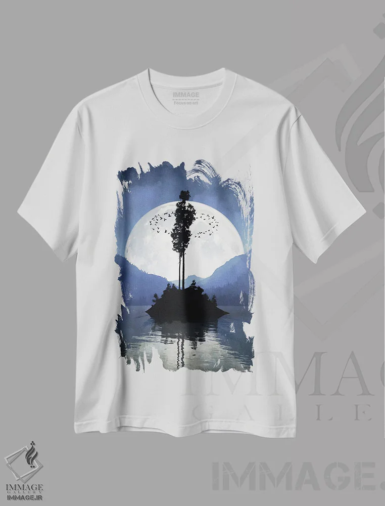 تیشرت سفید طرح دار نگهبان، هنر دیجیتال اثر سینتیا دکر | immage.ir
