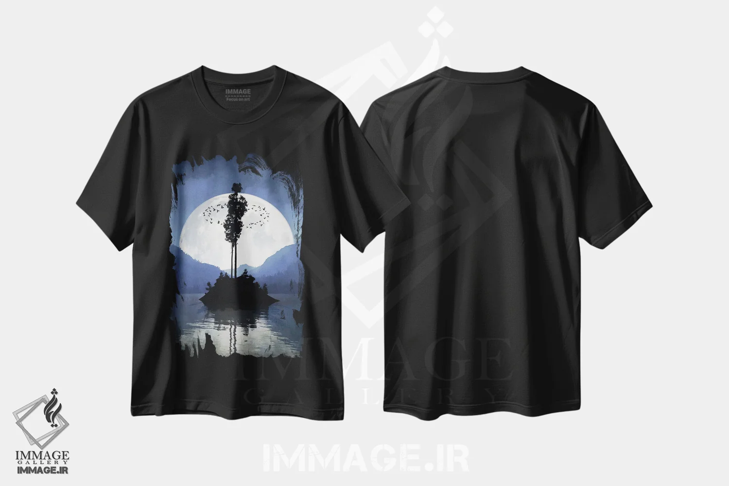 تیشرت مشکی طرح دار نگهبان، هنر دیجیتال اثر سینتیا دکر | فروشگاه ایماژ