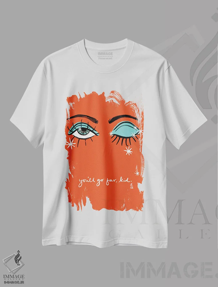 تیشرت سفید طرح دار کودک، راه دوری خواهی رفت، تزئینی اثر کروموآی | فروشگاه ایماژ