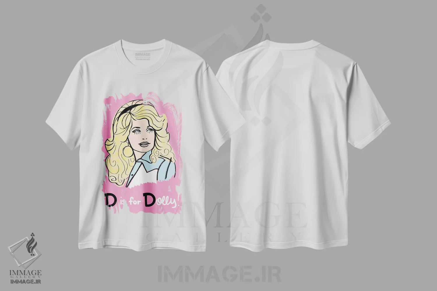 تیشرت سفید طرح دار د برای دالی است، هنر فاخر معاصر اثر کروموآی | فروشگاه ایماژ